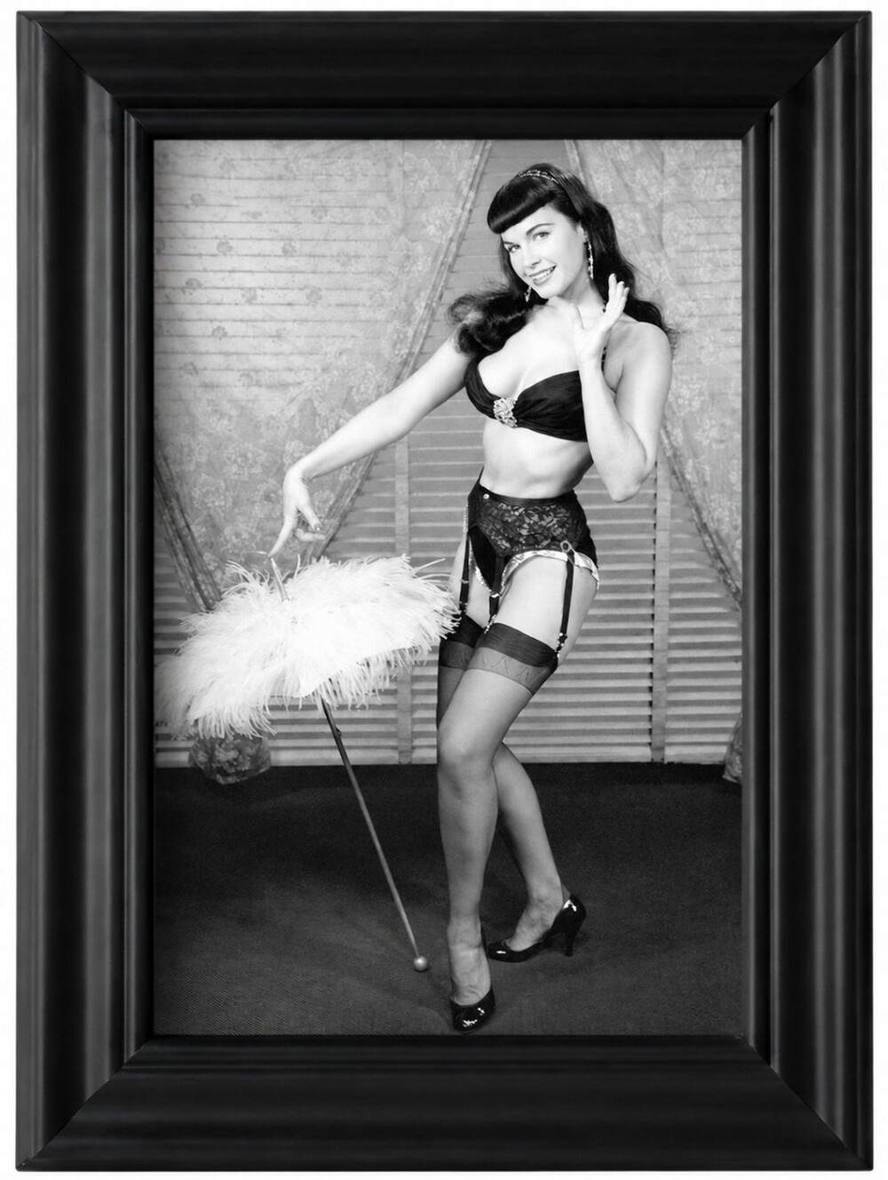 Bettie Page Art Pin Up Photo Rockabilly Punk Beauty Classic Icon Hollywood